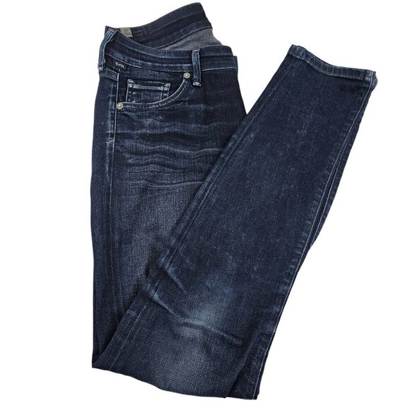 Citizens of Humanity Women’s Arielle Mid Rise Slim Dark Wash Blue Jeans - Sze 26 - Picture 6 of 16